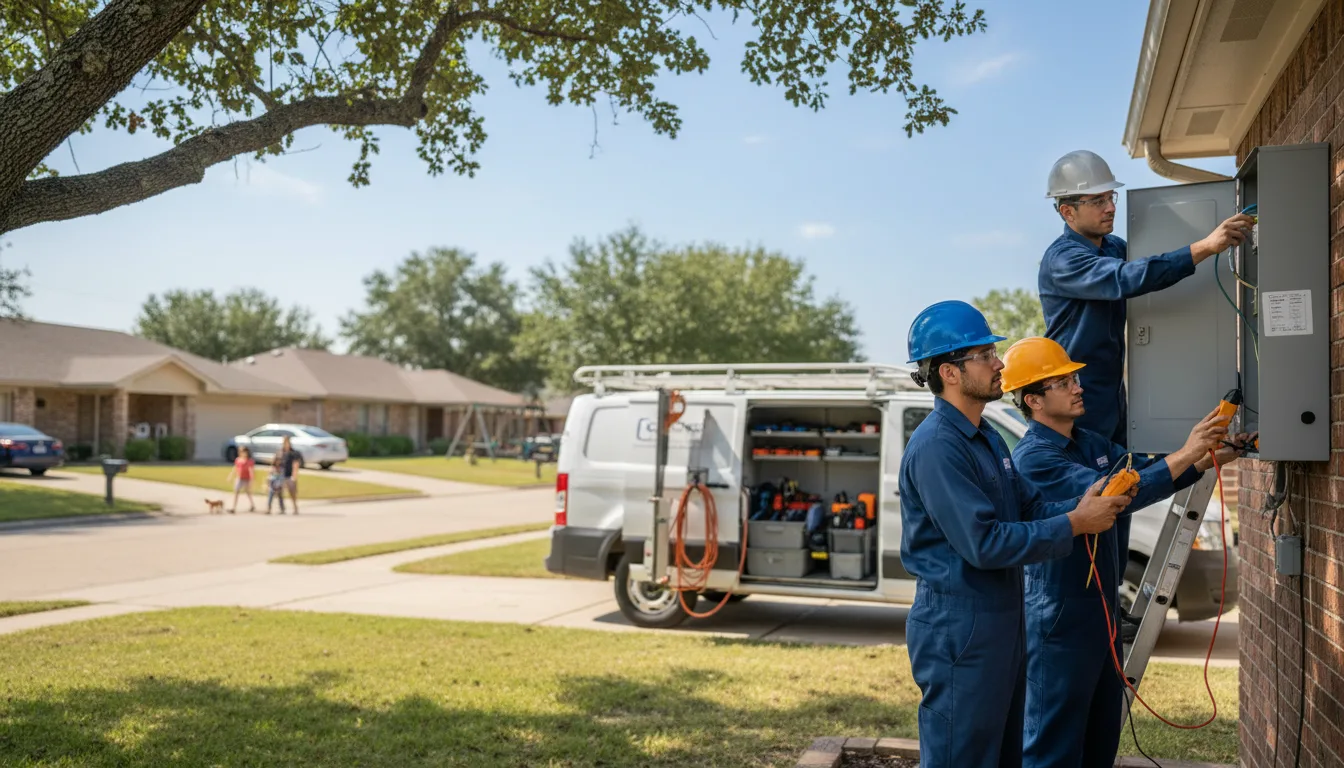 Certified electrician providing emergency electrical services in Umpire, AR